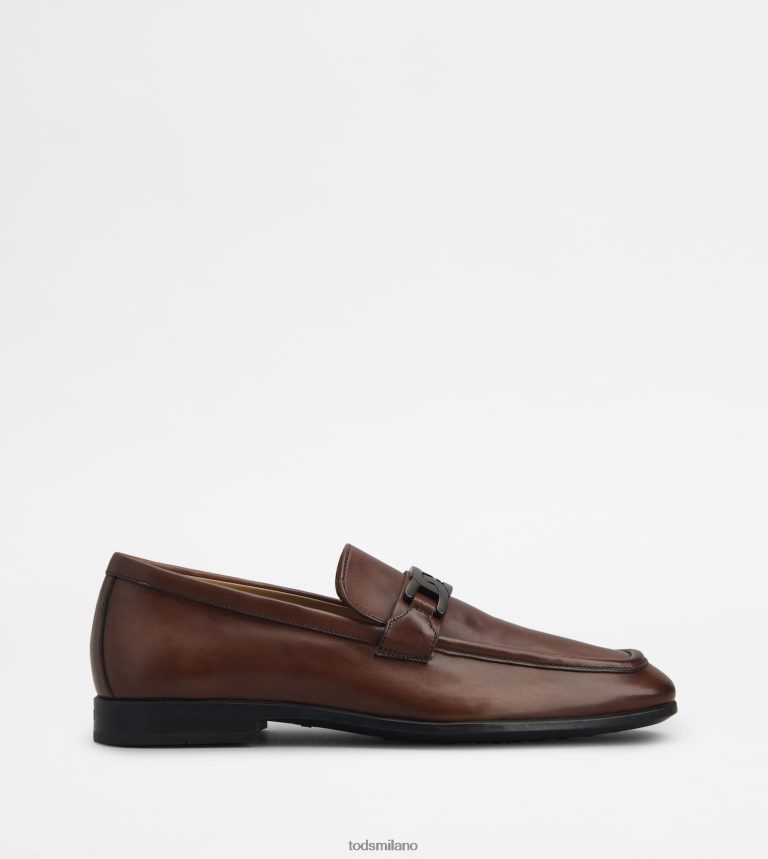 uominimarrone Tod's mocassini in pelle P66X8B686