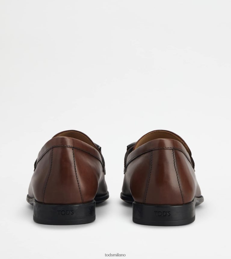 uominimarrone Tod's mocassini in pelle P66X8B686