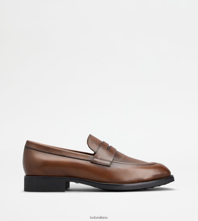 uominimarrone Tod's mocassini in pelle P66X8B698