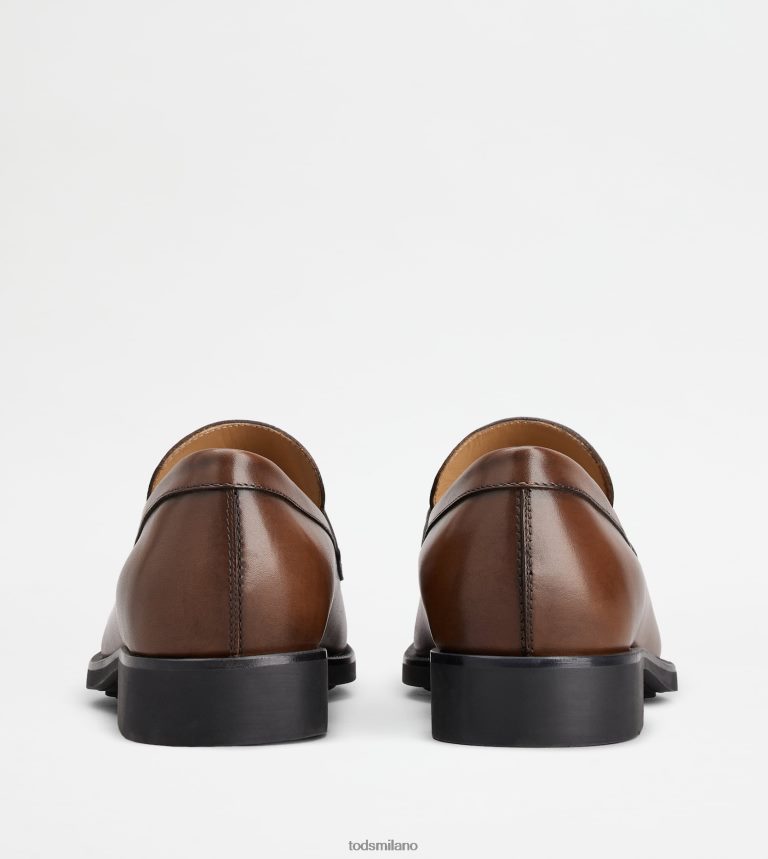 uominimarrone Tod's mocassini in pelle P66X8B698