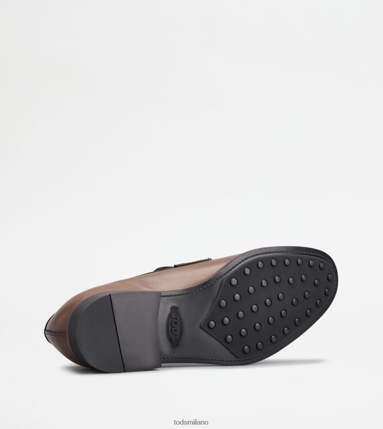 uominimarrone Tod's mocassini in pelle P66X8B698