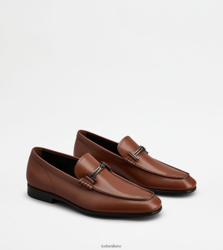 uominimarrone Tod's mocassini in pelle P66X8B705