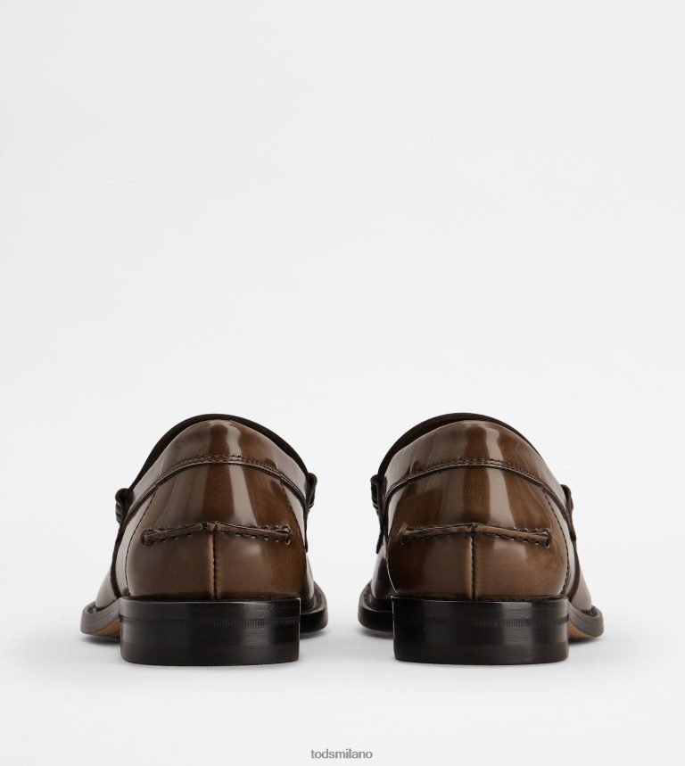 uominimarrone Tod's mocassini in pelle P66X8B706
