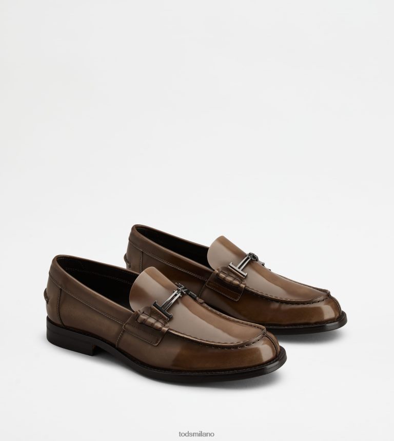 uominimarrone Tod's mocassini in pelle P66X8B706