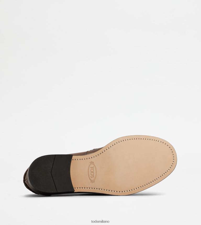 uominimarrone Tod's mocassini in pelle P66X8B706