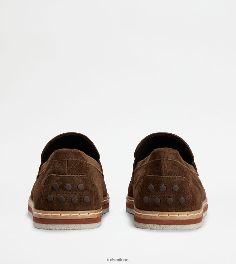 uominimarrone Tod's mocassini in pelle scamosciata P66X8B643