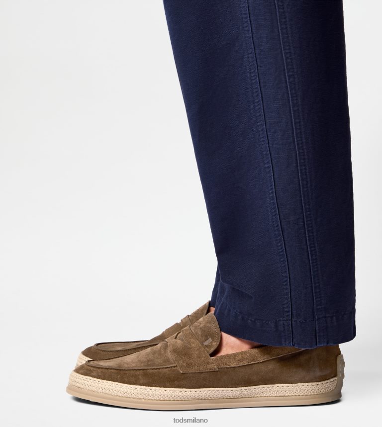 uominimarrone Tod's mocassini in pelle scamosciata P66X8B645