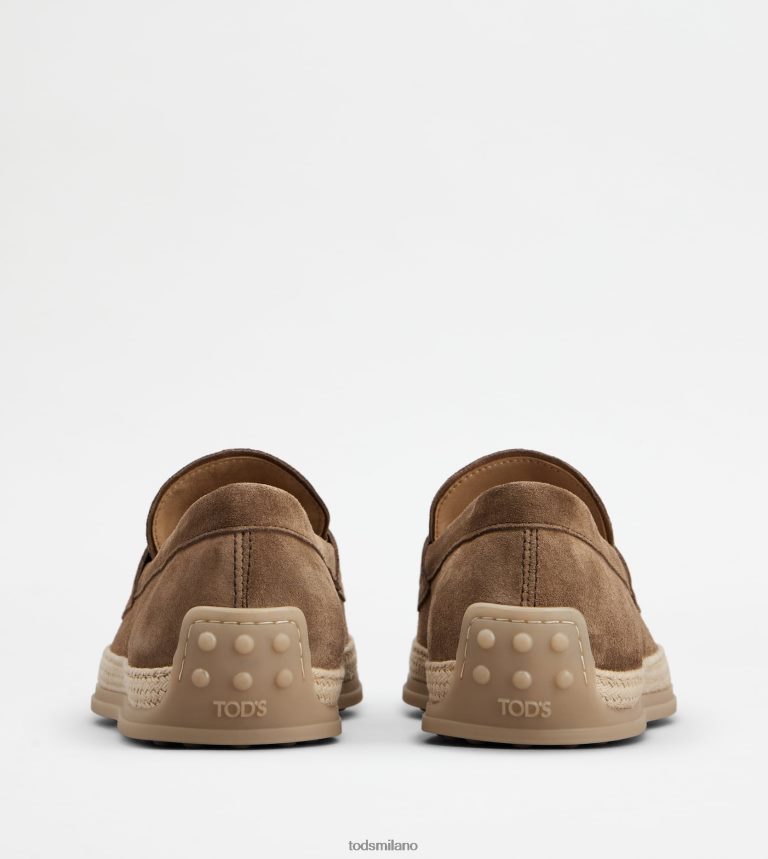 uominimarrone Tod's mocassini in pelle scamosciata P66X8B645