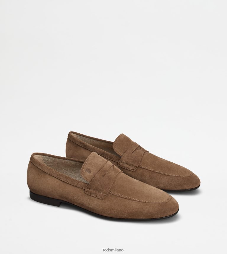 uominimarrone Tod's mocassini in pelle scamosciata P66X8B656