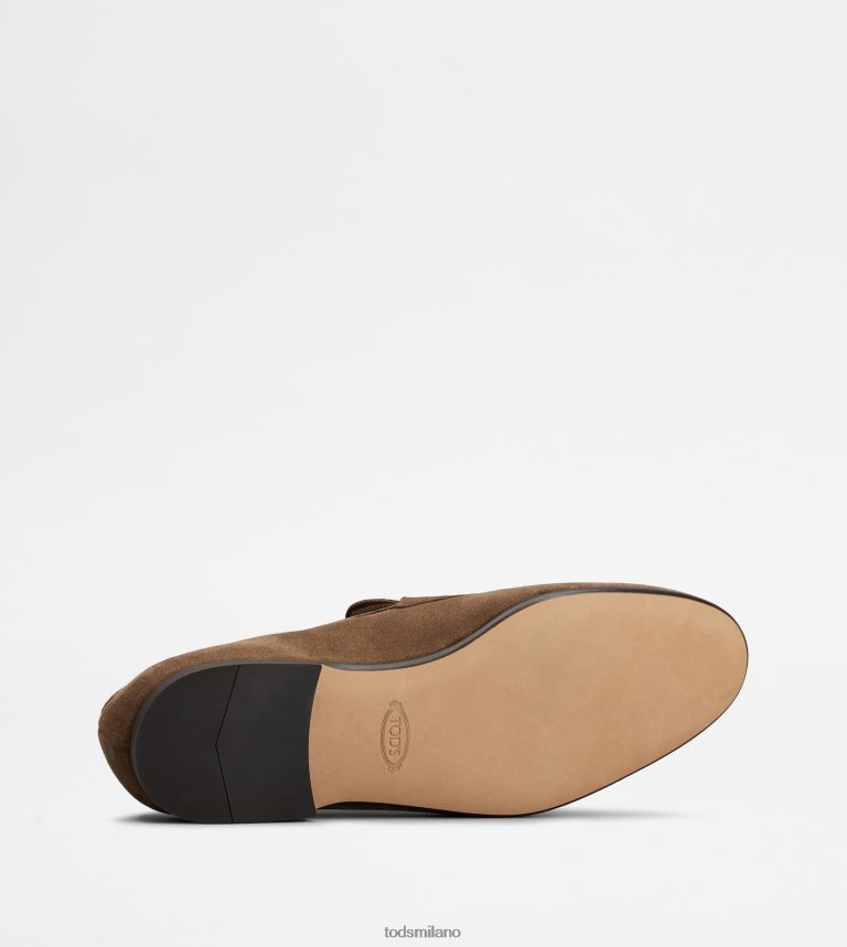 uominimarrone Tod's mocassini in pelle scamosciata P66X8B656