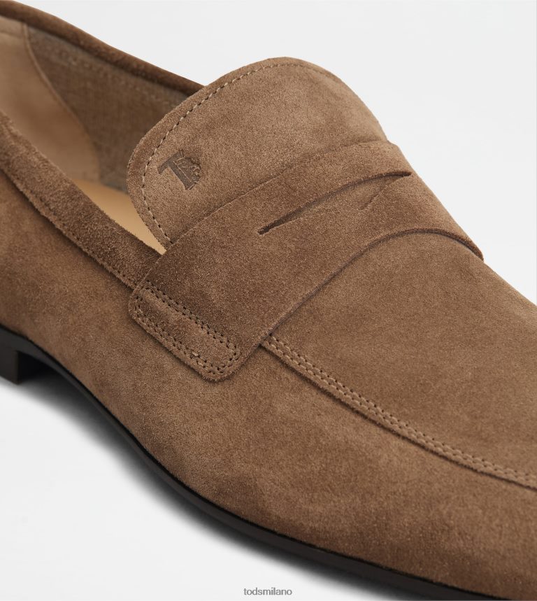 uominimarrone Tod's mocassini in pelle scamosciata P66X8B656