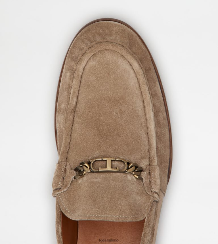 uominimarrone Tod's mocassini in pelle scamosciata P66X8B672