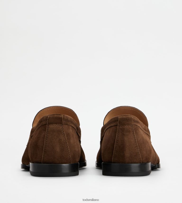 uominimarrone Tod's mocassini in pelle scamosciata P66X8B678