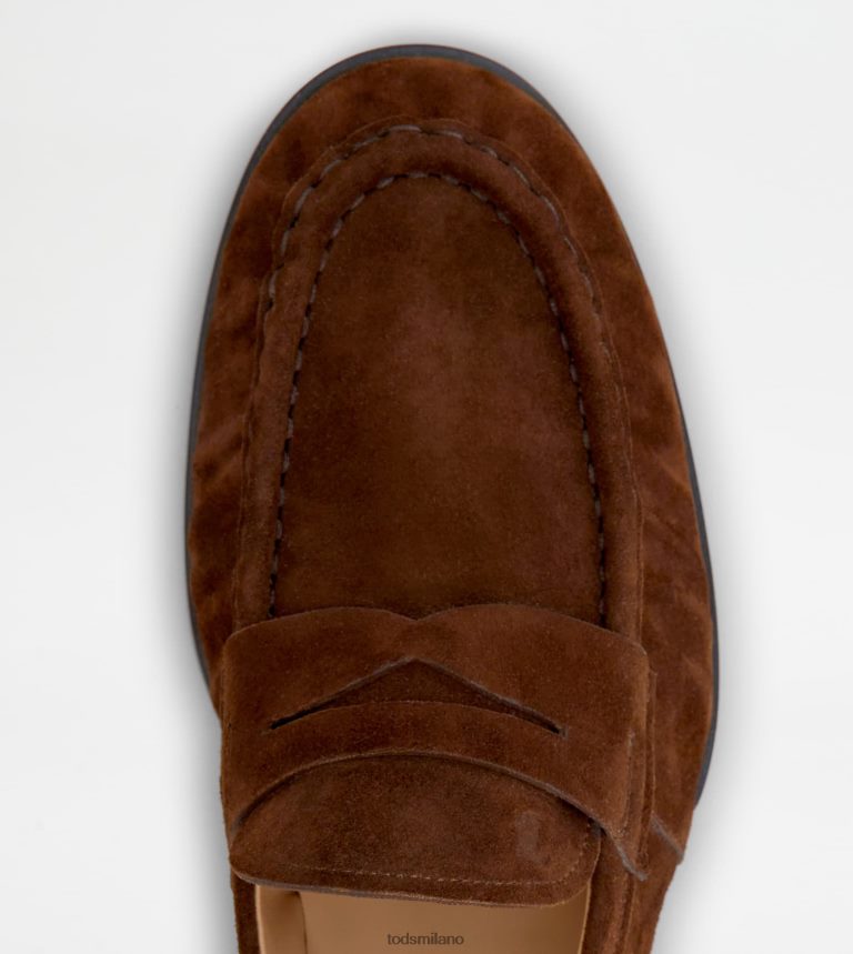 uominimarrone Tod's mocassini in pelle scamosciata P66X8B678