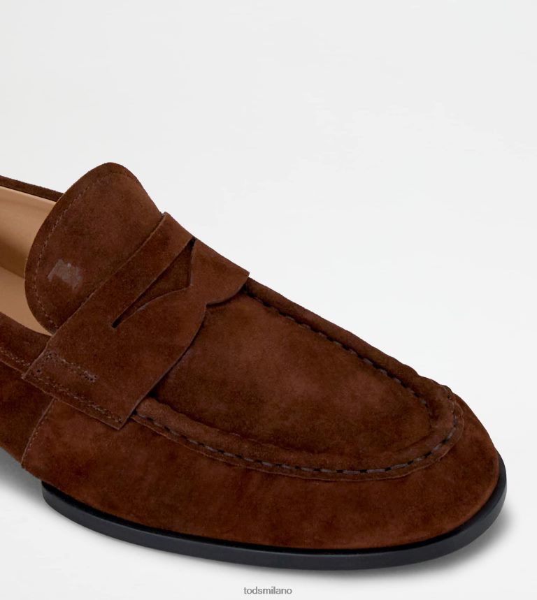uominimarrone Tod's mocassini in pelle scamosciata P66X8B678