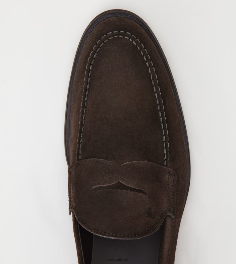 uominimarrone Tod's mocassini in pelle scamosciata P66X8B693