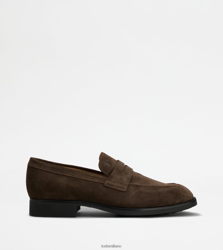 uominimarrone Tod's mocassini in pelle scamosciata P66X8B699