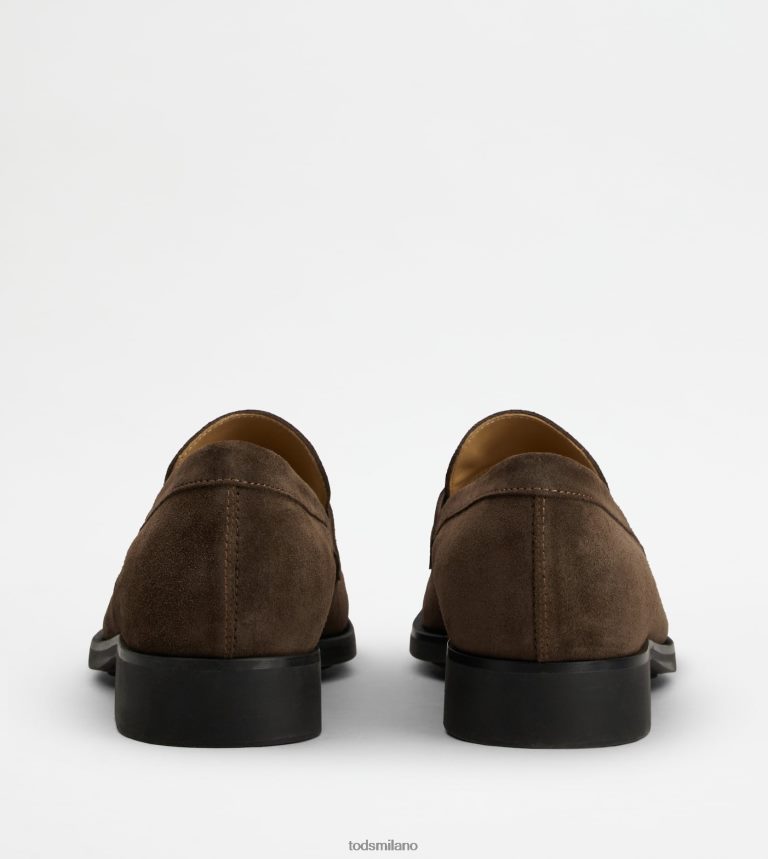 uominimarrone Tod's mocassini in pelle scamosciata P66X8B699