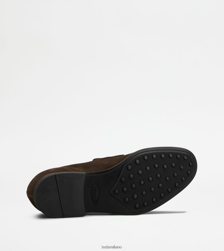 uominimarrone Tod's mocassini in pelle scamosciata P66X8B699
