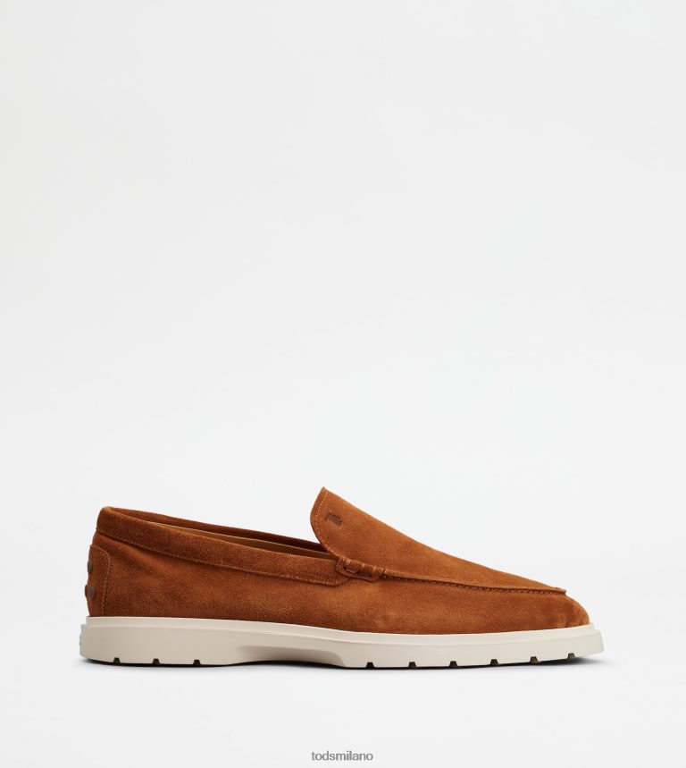 uominimarrone Tod's mocassino pantofola in pelle scamosciata P66X8B649