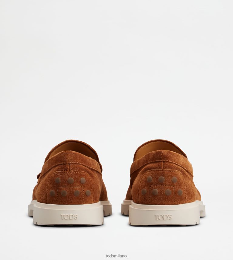 uominimarrone Tod's mocassino pantofola in pelle scamosciata P66X8B649