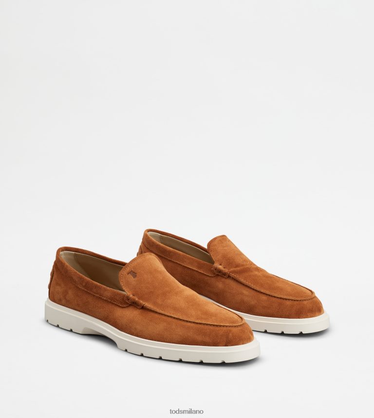 uominimarrone Tod's mocassino pantofola in pelle scamosciata P66X8B649