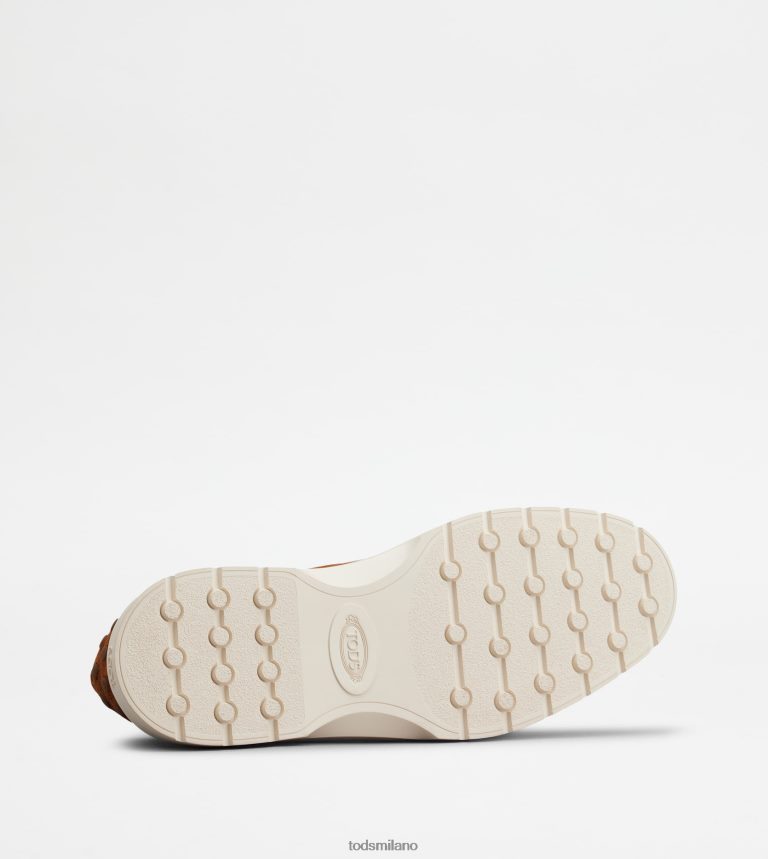 uominimarrone Tod's mocassino pantofola in pelle scamosciata P66X8B649