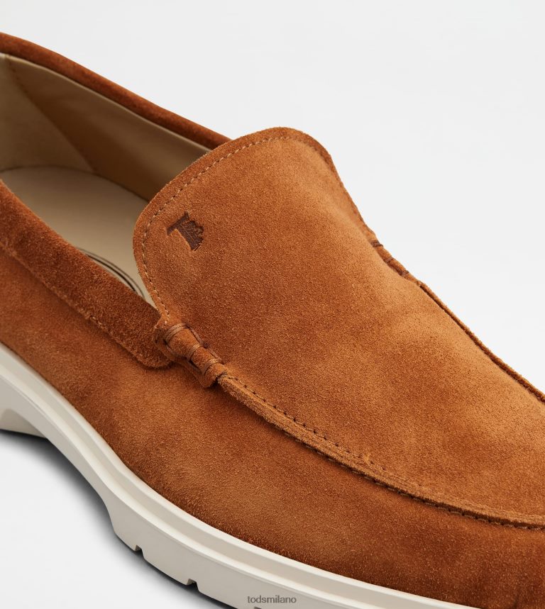 uominimarrone Tod's mocassino pantofola in pelle scamosciata P66X8B649