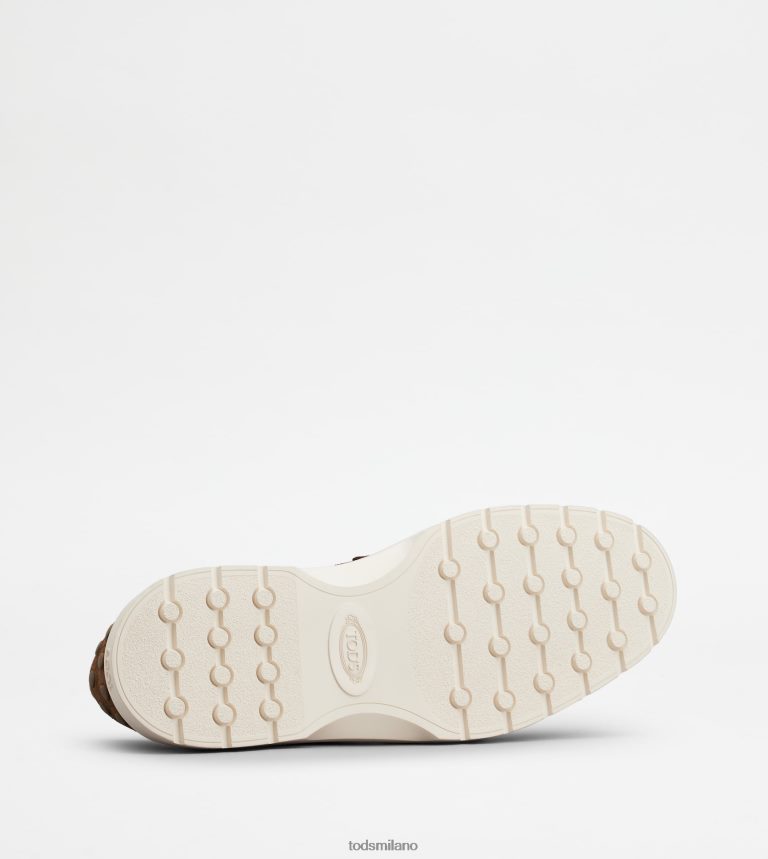 uominimarrone Tod's mocassino pantofola in pelle scamosciata P66X8B650