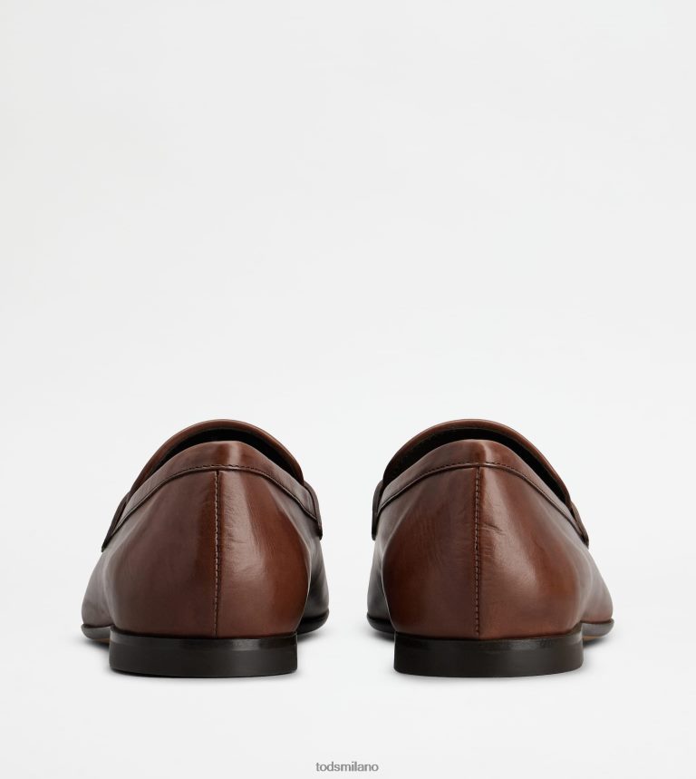 uominimarrone Tod's t intramontabili mocassini in pelle P66X8B664