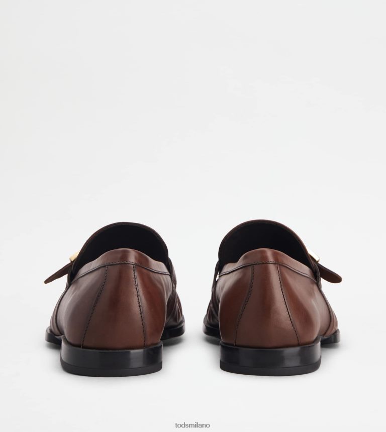 uominimarrone Tod's t intramontabili mocassini in pelle P66X8B677