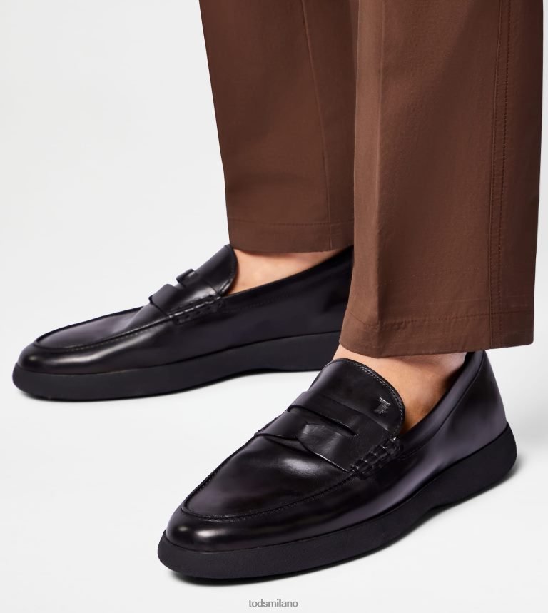 uomininero Tod's mocassini in pelle P66X8B653