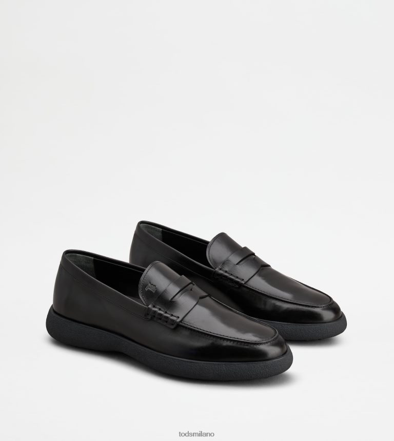 uomininero Tod's mocassini in pelle P66X8B653