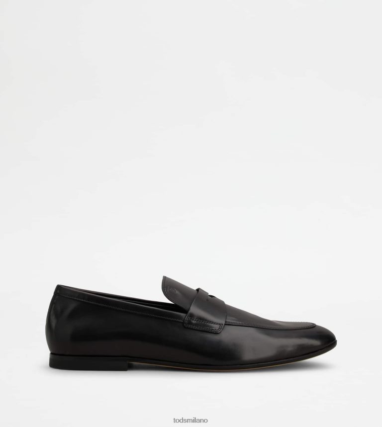 uomininero Tod's mocassini in pelle P66X8B659