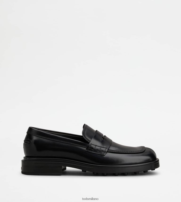 uomininero Tod's mocassini in pelle P66X8B668
