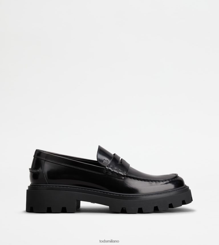 uomininero Tod's mocassini in pelle P66X8B669