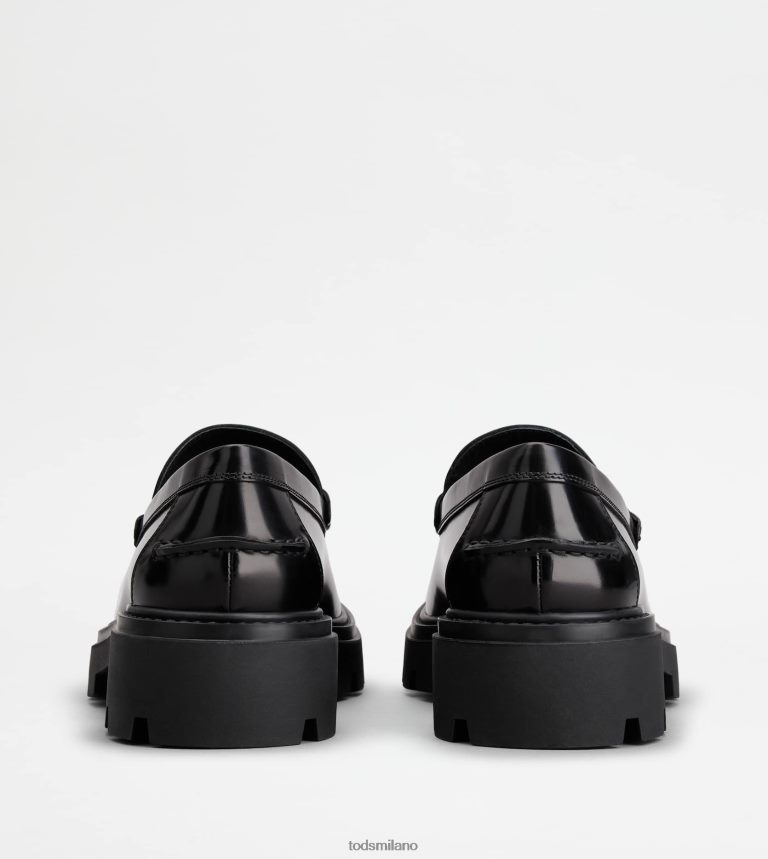 uomininero Tod's mocassini in pelle P66X8B669
