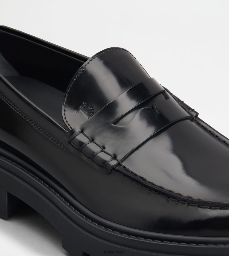 uomininero Tod's mocassini in pelle P66X8B669