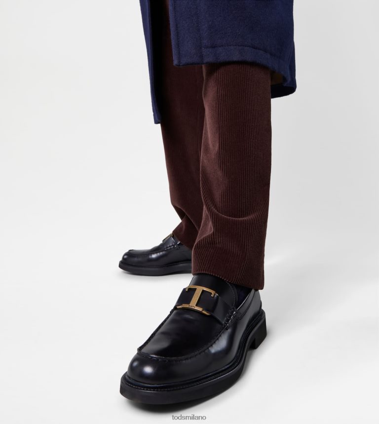 uomininero Tod's mocassini in pelle P66X8B671
