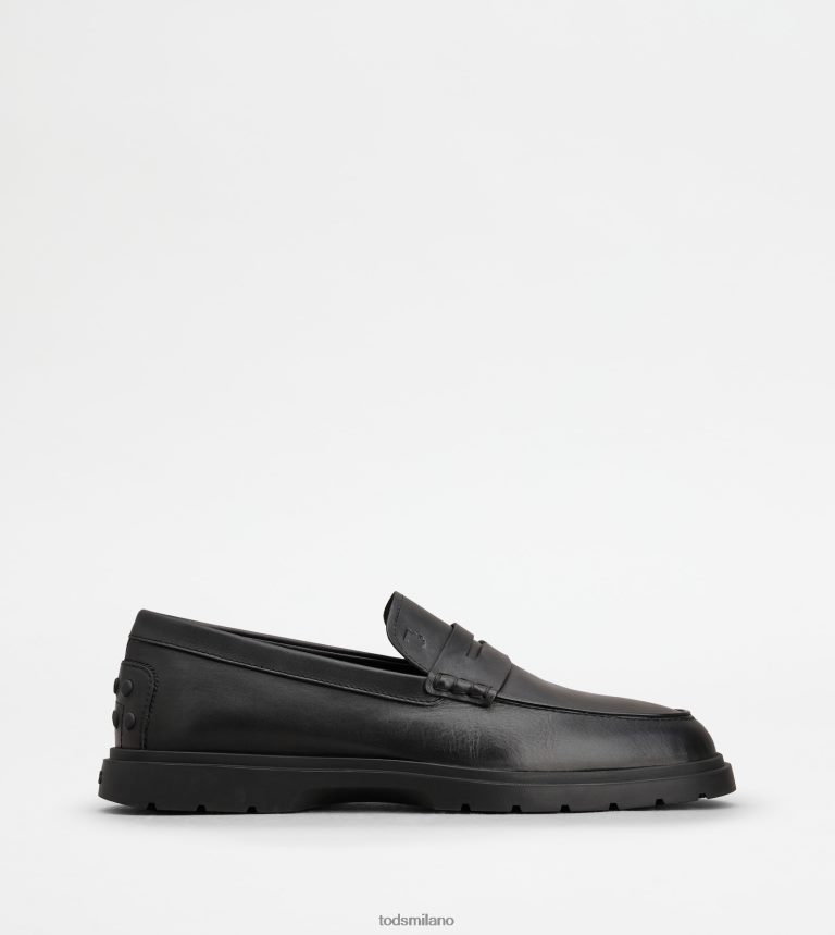 uomininero Tod's mocassini in pelle P66X8B680
