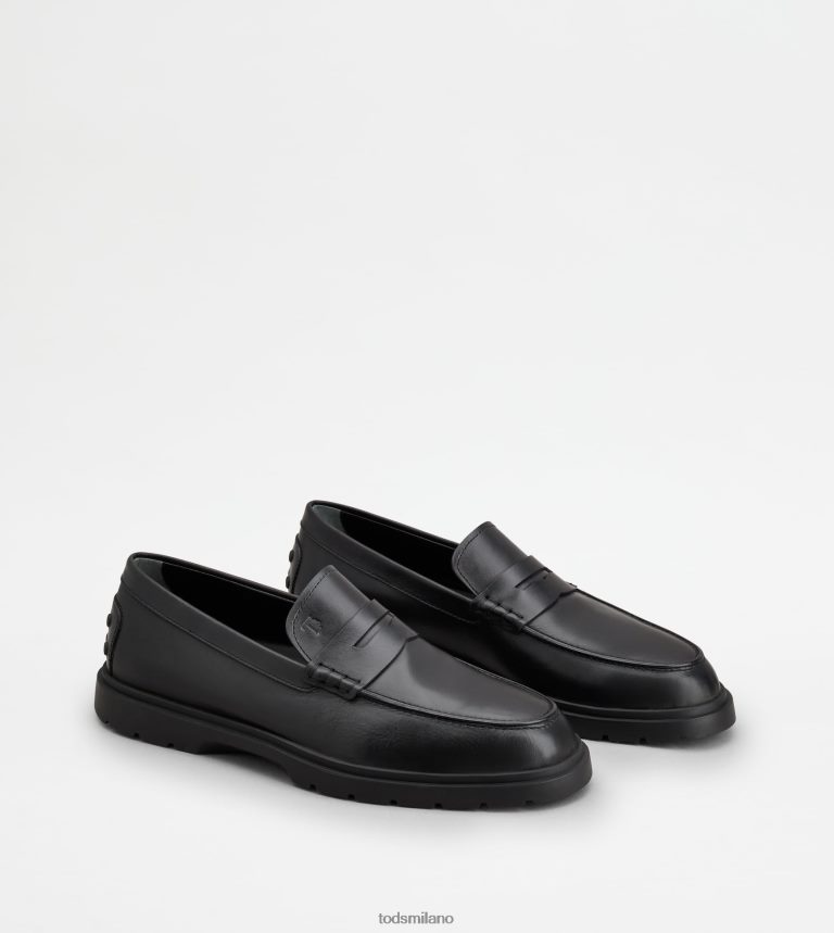 uomininero Tod's mocassini in pelle P66X8B680
