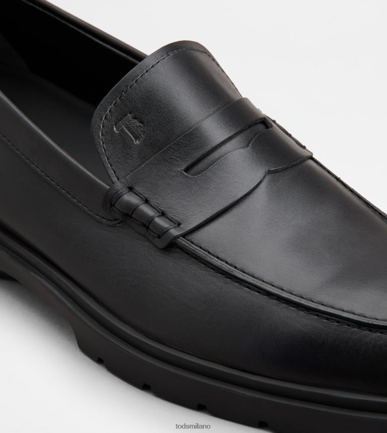 uomininero Tod's mocassini in pelle P66X8B680