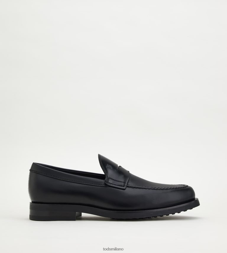 uomininero Tod's mocassini in pelle P66X8B682