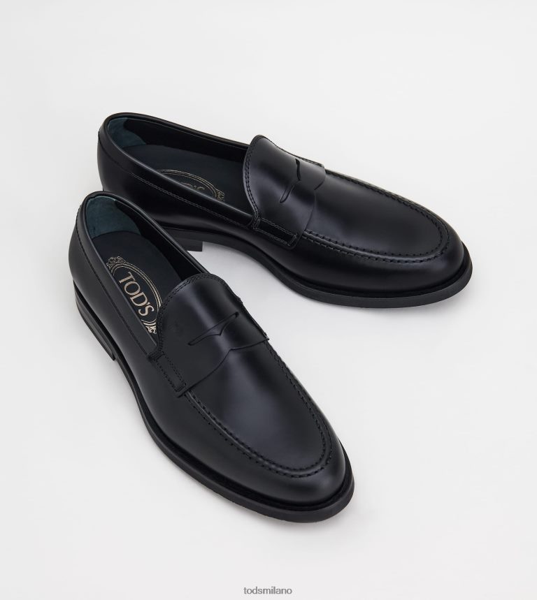 uomininero Tod's mocassini in pelle P66X8B682