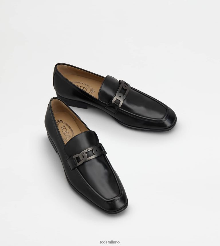 uomininero Tod's mocassini in pelle P66X8B687