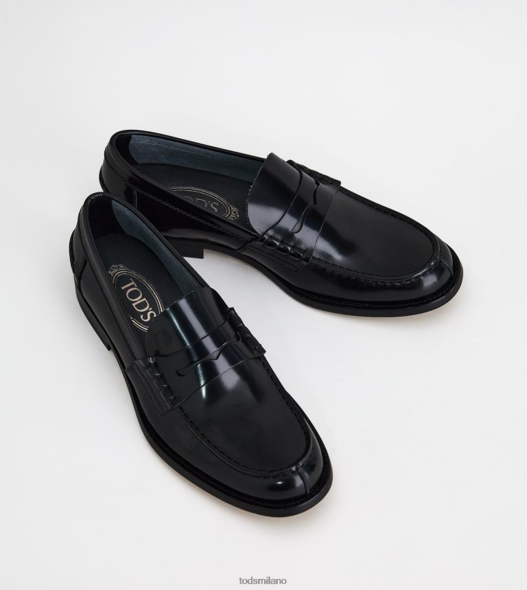 uomininero Tod's mocassini in pelle P66X8B688