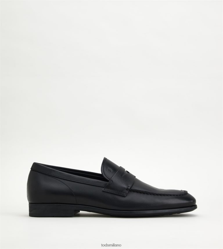 uomininero Tod's mocassini in pelle P66X8B692
