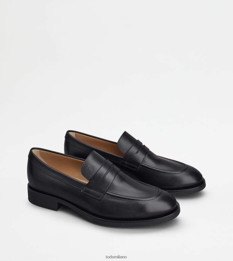 uomininero Tod's mocassini in pelle P66X8B697