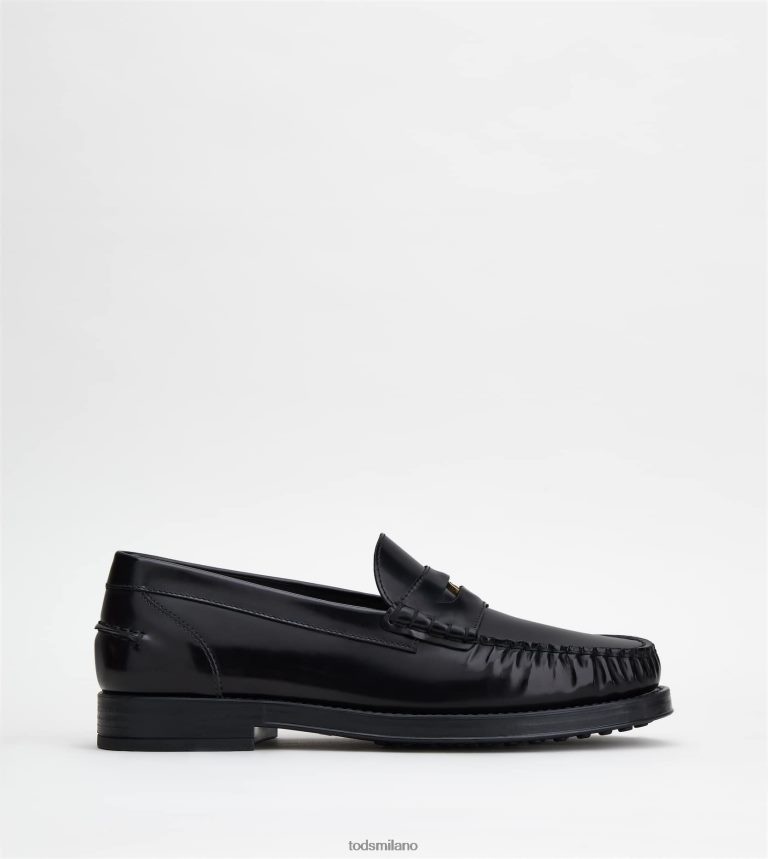 uomininero Tod's mocassini in pelle P66X8B702