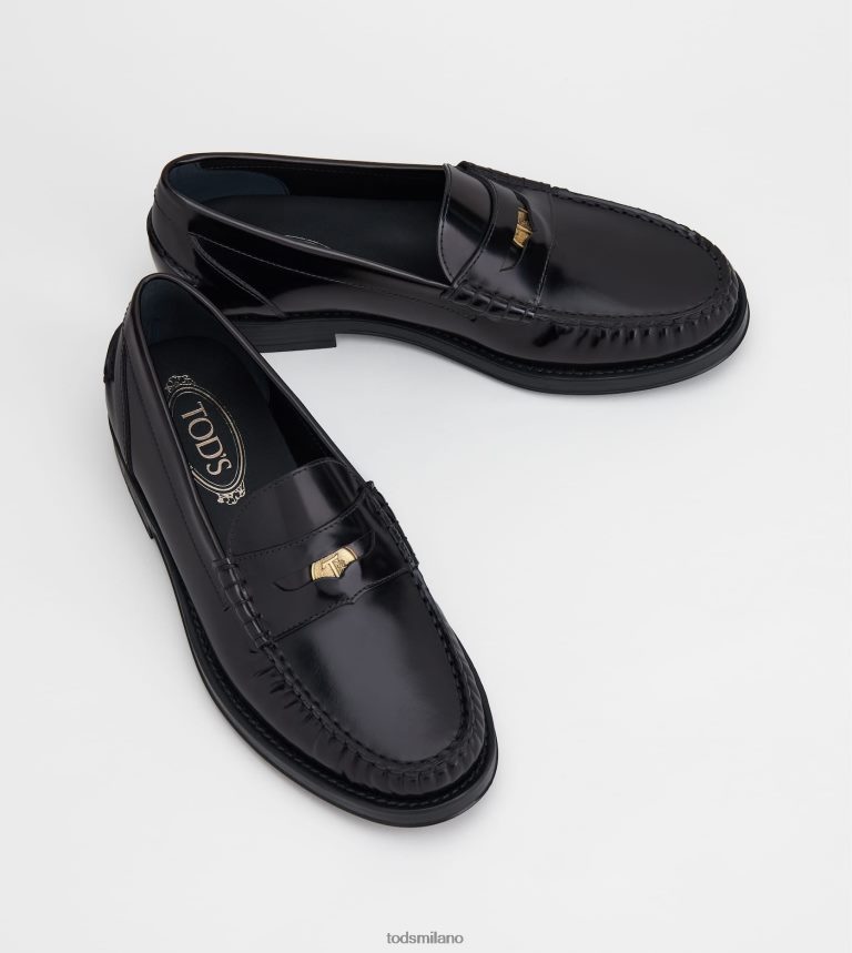 uomininero Tod's mocassini in pelle P66X8B702